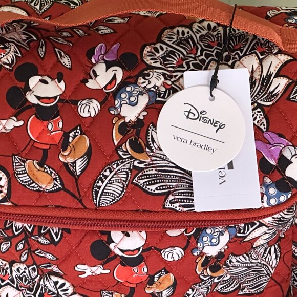 VERA BRADLEY DISNEY LUNCH CROSSBODY BAG :NWT MICKEY & MINNIE'S FLIRTY FLORAL - Picture 3 of 16